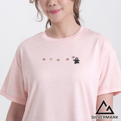 GIORDANO  女裝熊本熊機能T恤 - 02 薄紗粉紅