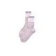 FILA 素色格紋造型中筒襪-粉紫 SCY-1301-PL product thumbnail 1