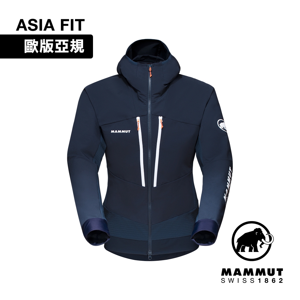 【Mammut 長毛象】160 Years Aenergy SO Hybrid AF 160週年限定-防風軟殼外套 海洋藍 男款 #1011-02270