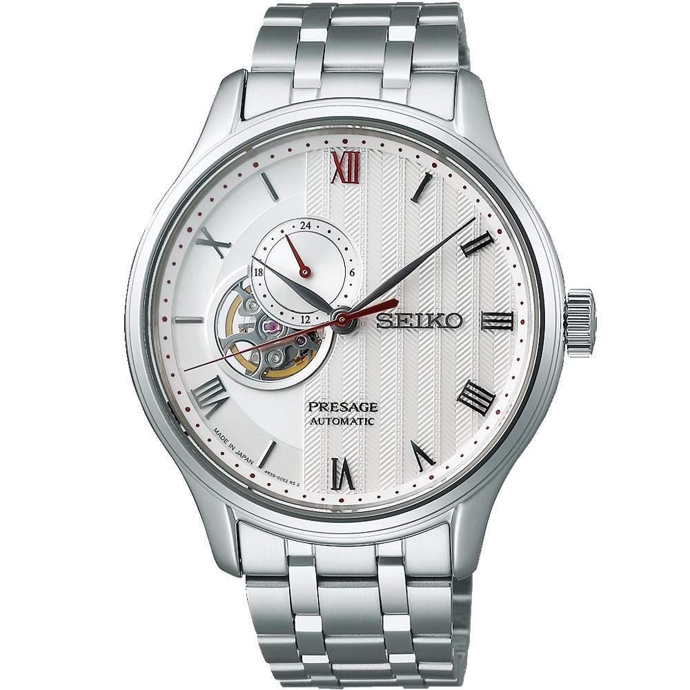 SEIKO 精工Presage 日式庭園經典機械錶-41.8mm (SSA443J1/4R39-00W0S