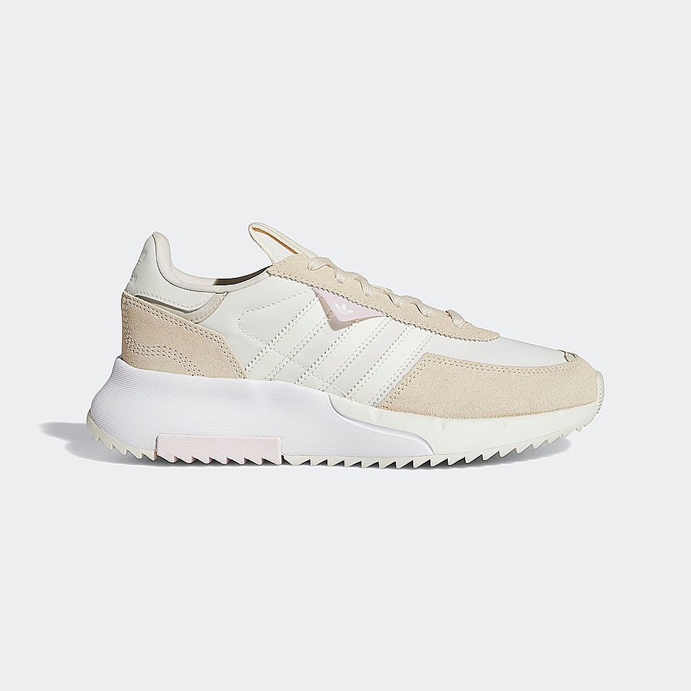 adidas 休閒鞋 女鞋 運動 厚底 三葉草 RETROPY F2 W 淺橘白 GW8278