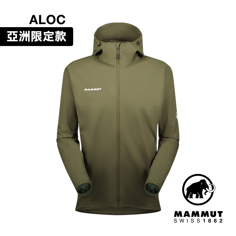 Mammut長毛象】GRANITE SO Hooded Jacket AF Men 防潑水軟殼連帽外套綠