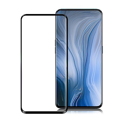 Xmart for OPPO RENO 超透滿版 2.5D鋼化玻璃貼-黑