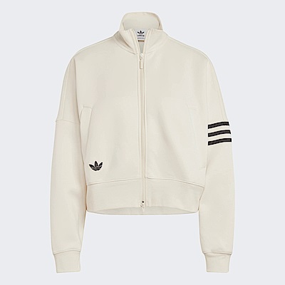 Adidas Tracktop IB7316 女 立領外套 運動 休閒 柔軟 透氣 寬鬆 舒適 穿搭 米白