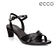 ECCO SHAPE SLEEK SANDAL 45 春夏時尚高跟露趾涼鞋 女鞋-黑色 product thumbnail 1