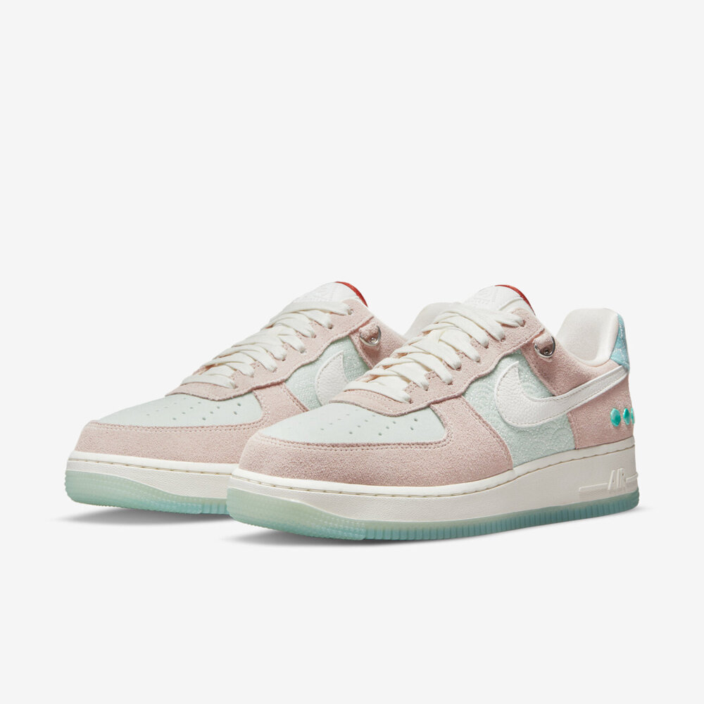 Nike Wmns Air Force 1 07 LX [DQ5361-011] 女休閒鞋經典AF1 麂皮粉綠