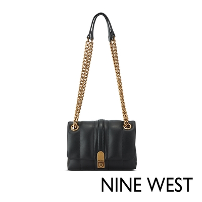 NINE WEST EVADNE 絎縫肩背包-黑色(134472)