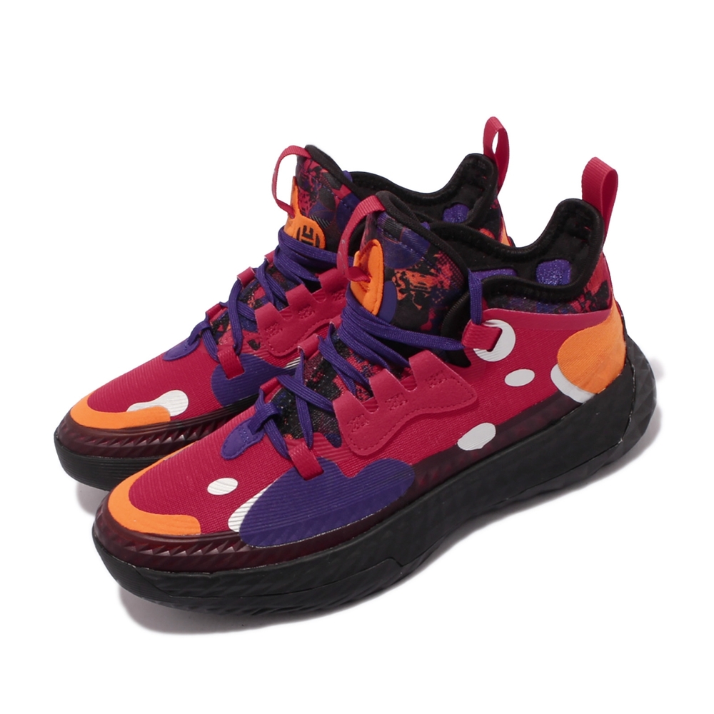 adidas 籃球鞋 Harden Vol 5 運動 女鞋 海外限定 愛迪達 哈登 避震包覆 大童 紅 紫  H67574