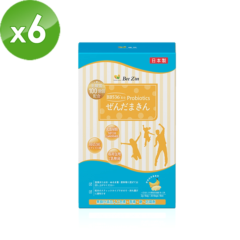 【BeeZin康萃】日本BB益生菌(香蕉風味) x6盒 (20包/盒)