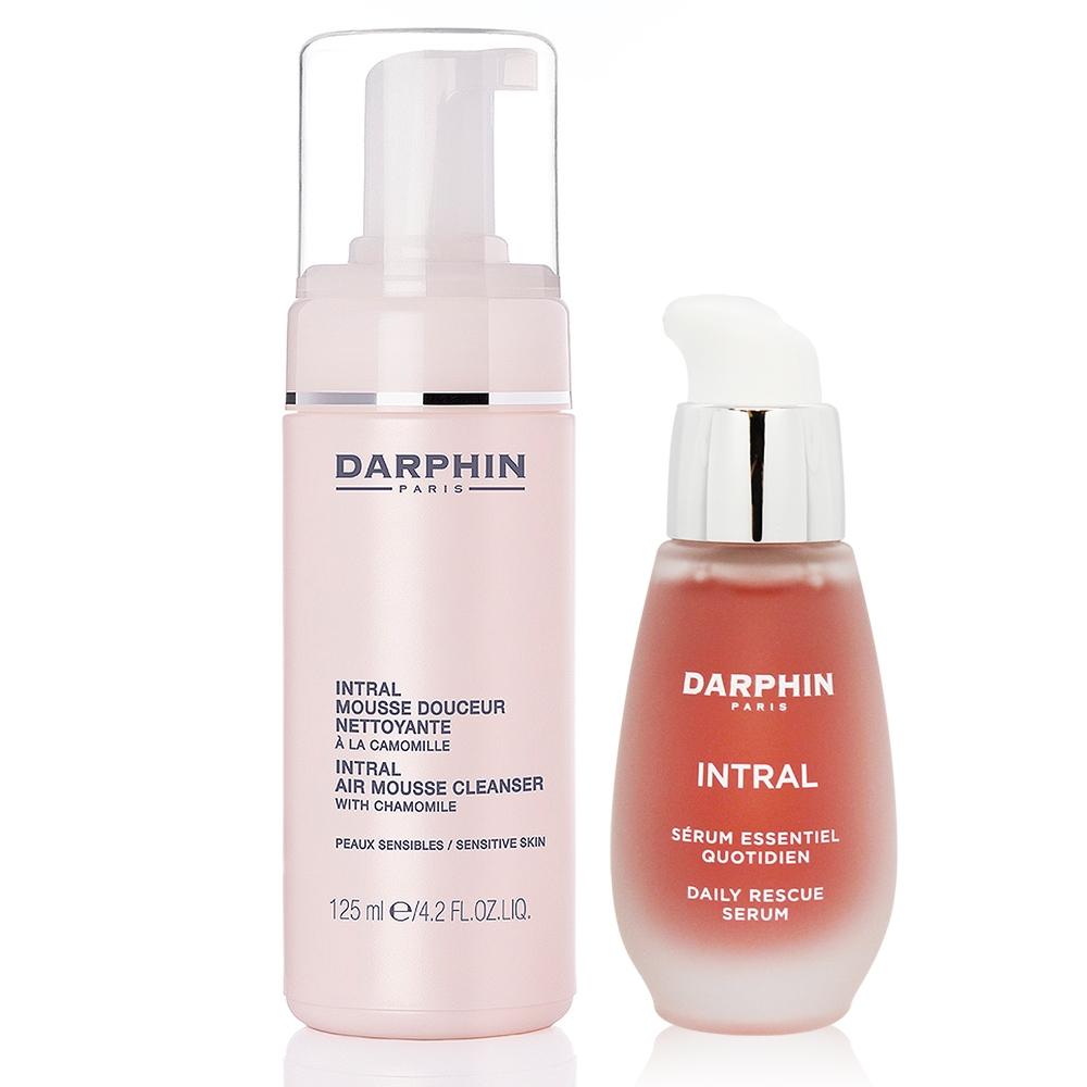 Darphin朵法 全效舒緩精華液30ml+全效舒緩潔面慕絲125ml