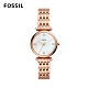 FOSSIL CARLIE MINI 迷你奢華女性鍊錶-玫瑰金 約28mm ES4429 product thumbnail 1