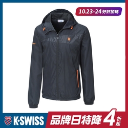 K-SWISS BS SOLID JACKET 2風衣外套-男-黑