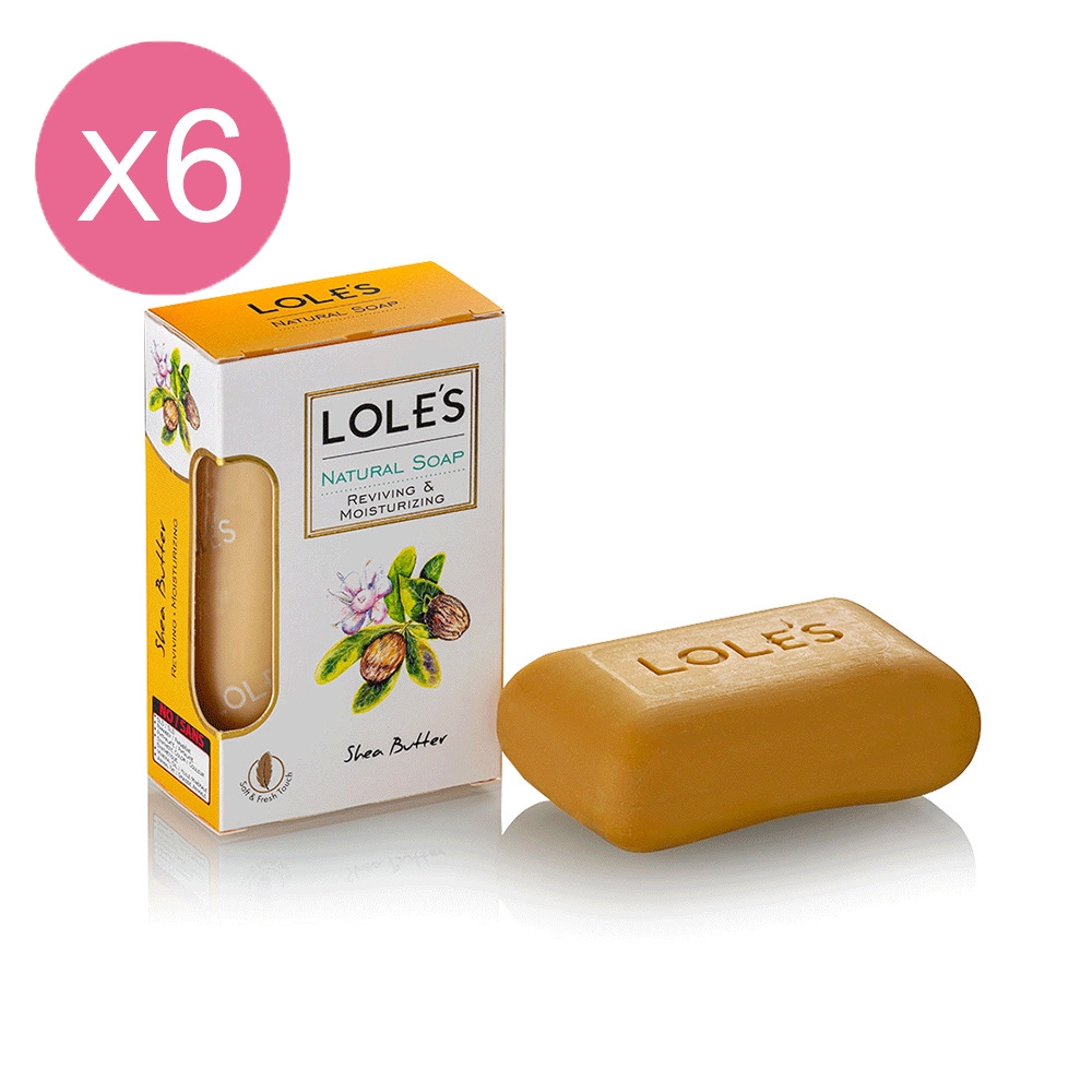 (6入組) LOLE'S 抗老活膚乳油木機能皂150g