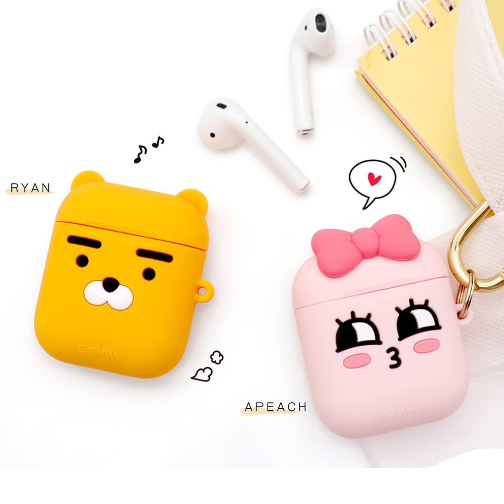 (時時樂）GARMMA KAKAO FRIENDS AirPods 1&2代藍牙耳機盒保護套