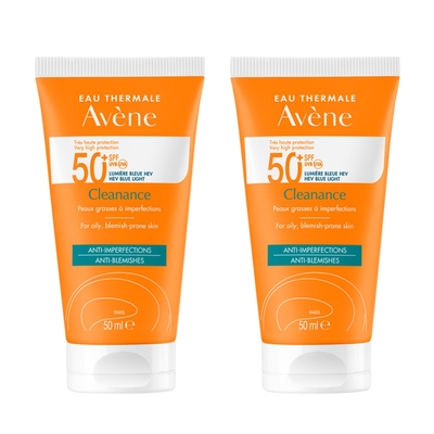 Avene雅漾 超能控油清爽防曬液SPF50+50ml(2入特惠)