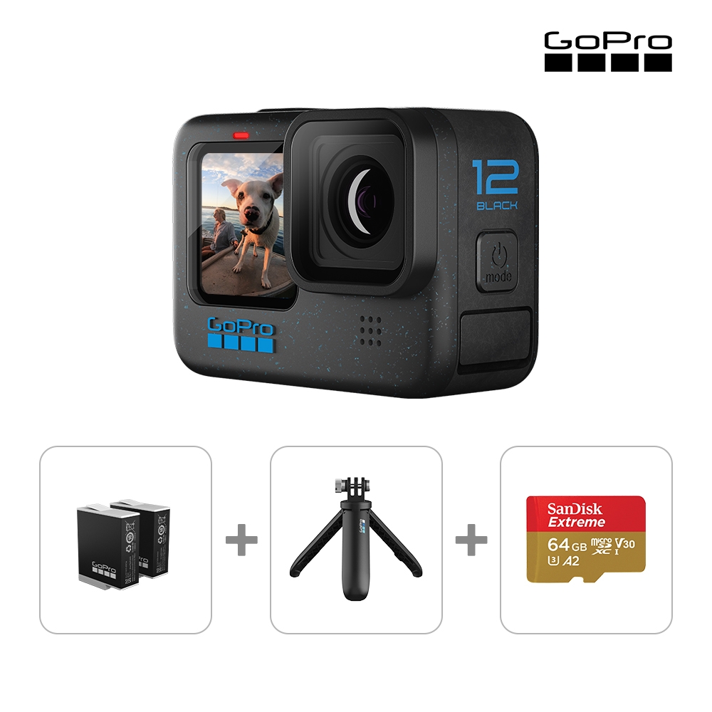 GoPro HERO12 Black 旅拍續航組 | GoPro 運動攝影機 | Yahoo奇摩購物中心