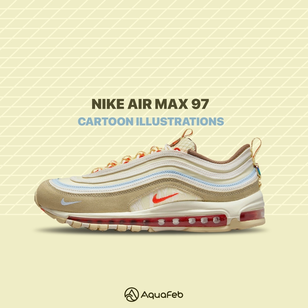 Nike Air Max 97 男鞋 卡其色 子彈 氣墊 避震 休閒鞋 DX6037-781