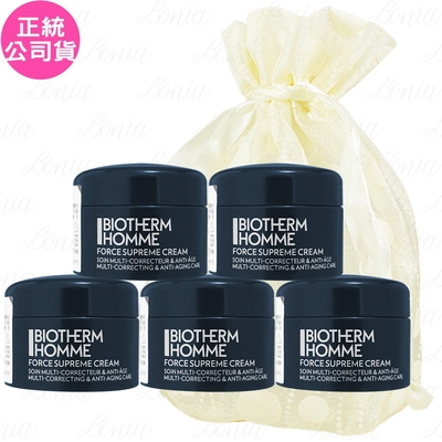 BIOTHERM 碧兒泉 男仕超進化極量緊膚凝霜(5ml)5入旅行袋組