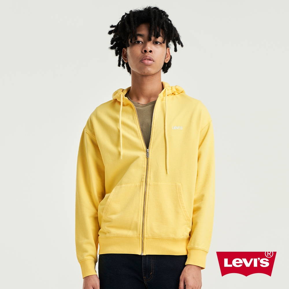 Levis 男款 連帽外套 / 精工刺繡Logo 檸檬黃