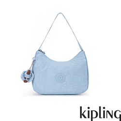 Kipling 淺蔥水藍色造型大開口拉鍊手提肩背包-ESTEBAN