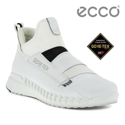 ECCO ZIPFLEX W 酷飛防水寬帶設計休閒鞋 女鞋 白色