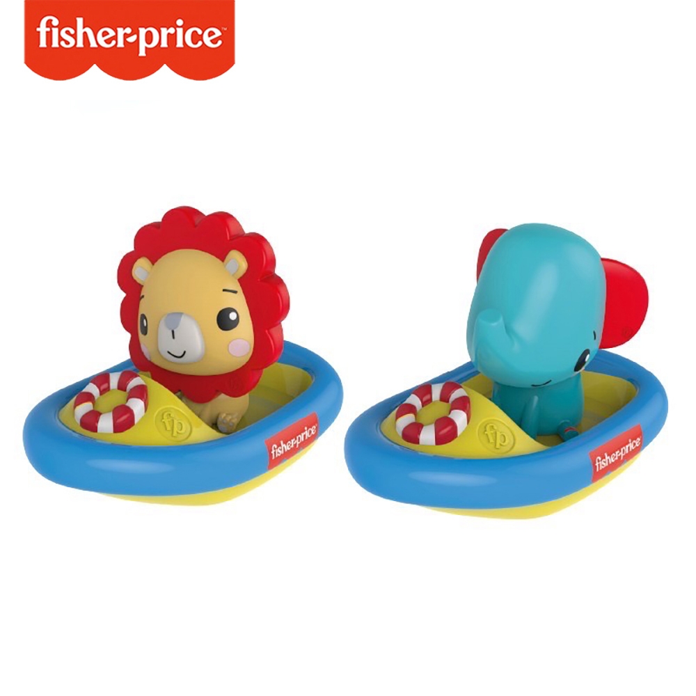 Fisher Price 費雪漂浮小艇二合一套裝 洗澡玩具 發條小船 漂浮玩具