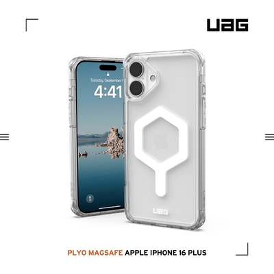 UAG iPhone 16 Plus 磁吸耐衝擊全透保護殼-極透明 (支援MagSafe)