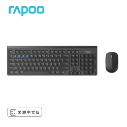 Rapoo 8100M 一對三 藍牙+2.4G 無線靜音鍵鼠組