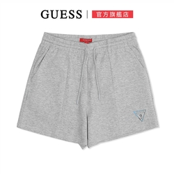 GUESS-女裝-純色簡約拉繩休閒短褲-灰 原價2290