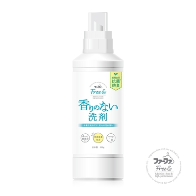 日本FaFa FREE& 無香精濃縮洗衣精 -500g