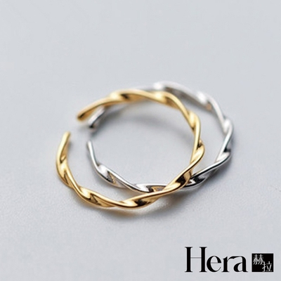 【Hera 赫拉】麻花開口戒指潮流扭結食指單戒指-2色 H111030103