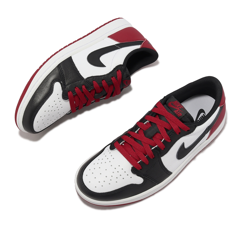 Nike Air Jordan 1 Retro Low OG 男鞋Black Toe 黑白紅AJ1 CZ0790-106