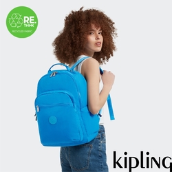 Kipling 夏日晴空藍機能手提後背包-SEOUL