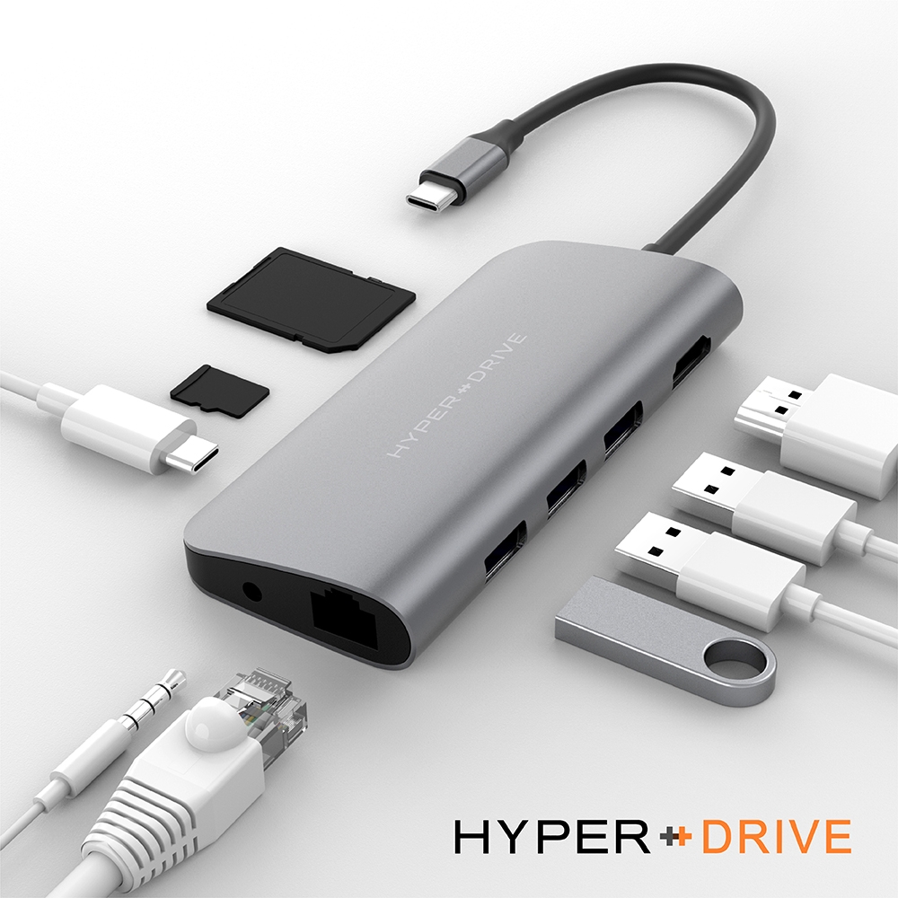 HyperDrive 9-in-1 USB-C Hub 多功能集線器