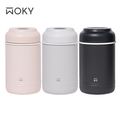 WOKY 沃廚 大口真瓷食物長鮮保溫罐600ml(3色任選)