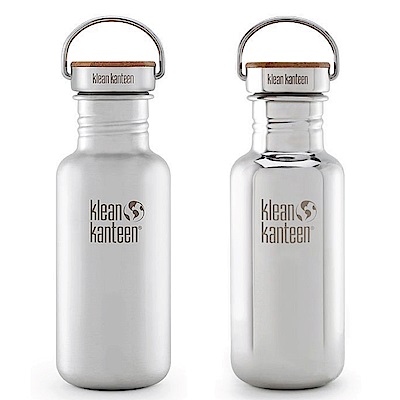 美國Klean Kanteen 竹片鋼蓋不鏽鋼瓶532ml