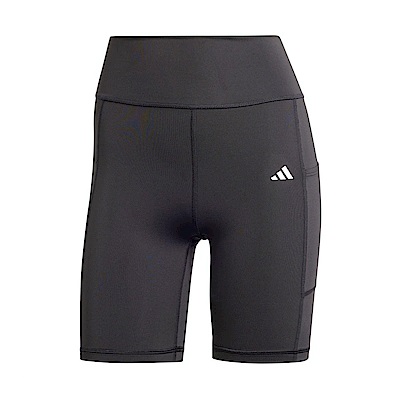 Adidas OPT ST 7INCH L IQ2686 女 緊身短褲 運動 訓練 健身 高腰 支撐 吸濕排汗 黑