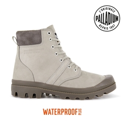 PALLADIUM PALLABROUSSE CUFF WP+皮革防水靴-中性-沙漠灰