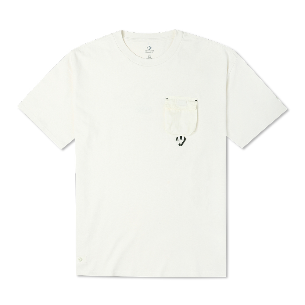 CONVERSE GO OUTDOOR OVERSIZED POCKET TEE 短袖上衣 男女 白色 10024357-A01