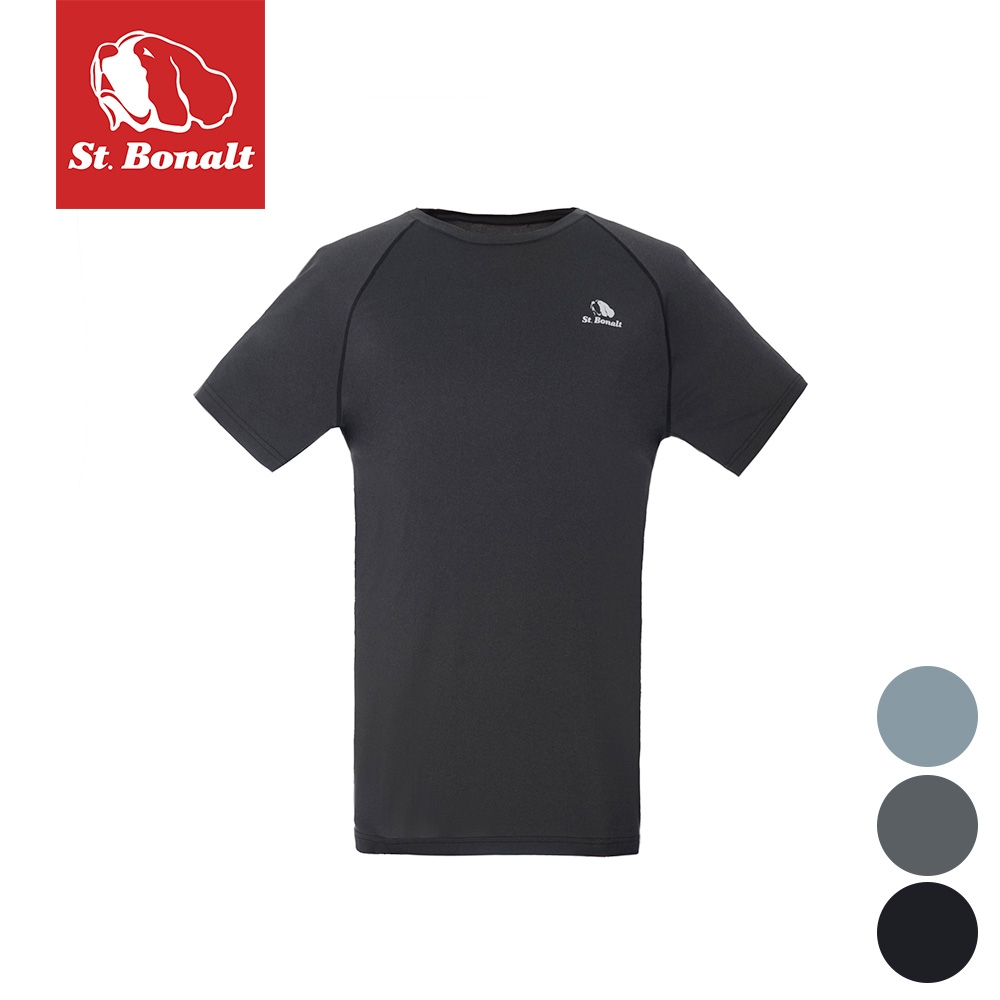 【St.Bonalt 聖伯納】單色涼感速乾圓領T恤｜男款 7187