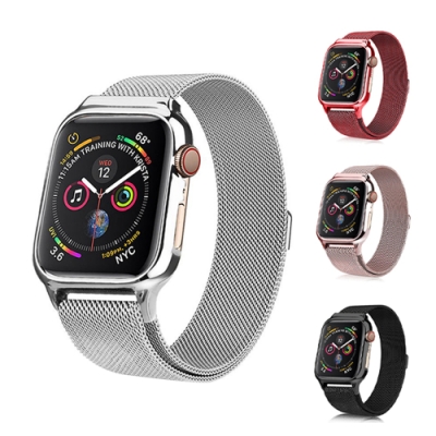 USAMS Apple Watch 5/4 米蘭尼斯磁吸金屬錶帶 送錶殼