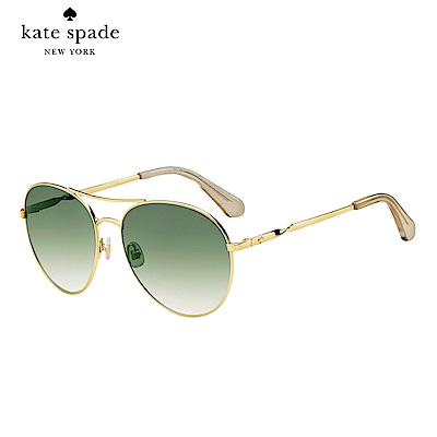 Kate Spade JOSHELLE/S-復古飛行太陽眼鏡 綠色