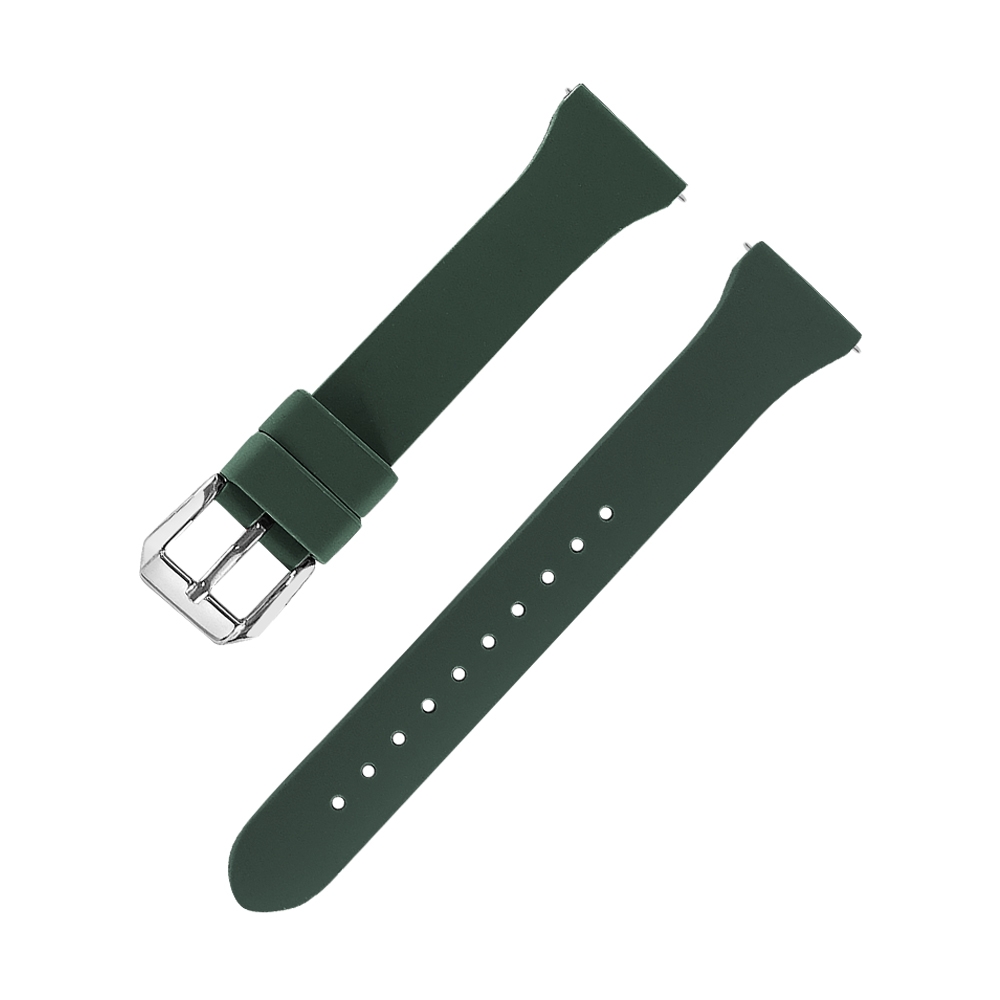 Watchband / 20.22mm / 各品牌通用 快拆 矽膠錶帶-粉/松綠/橄欖綠/白/黑/海軍藍/霧藍/紅/灰 (橄欖綠色)
