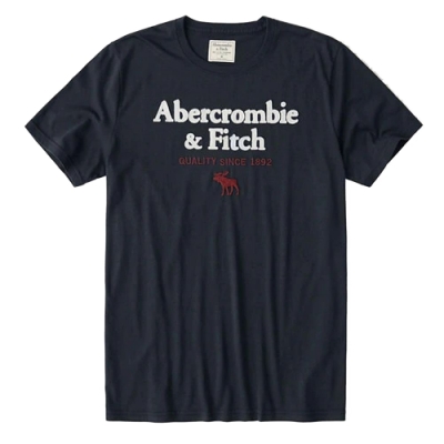 AF a&f Abercrombie & Fitch 短袖 T恤 藍色 1469