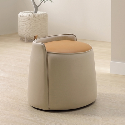 Boden-皮耶爾設計款圓形椅凳/化妝椅/小椅子/休閒椅-46x44x49cm