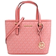 MICHAEL KORS JET SET 經典PVC兩用手提包(西柚粉) product thumbnail 1