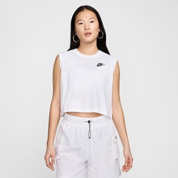 NIKE 背心 女款 運動背心 慢跑 AS W NSW CLUB CRP SL TEE 白 FV5506-100