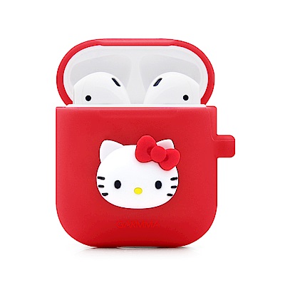 GARMMA Hello Kitty AirPods 藍芽耳機盒保護套 紅