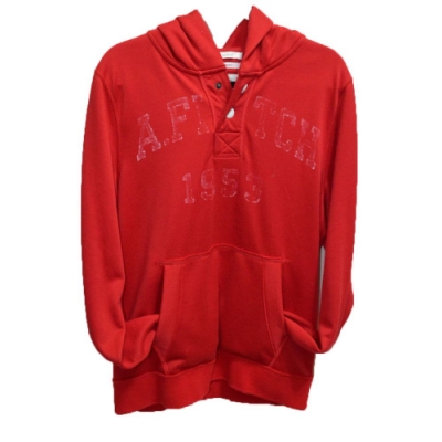 *最低價* AF a&f Abercrombie & Fitch 帽T外套 紅色 1529