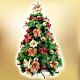 摩達客耶誕-台灣製6尺(180cm)特級綠松針葉聖誕樹+聖誕花蝴蝶結系配件-高級豪華組(不含燈) product thumbnail 1